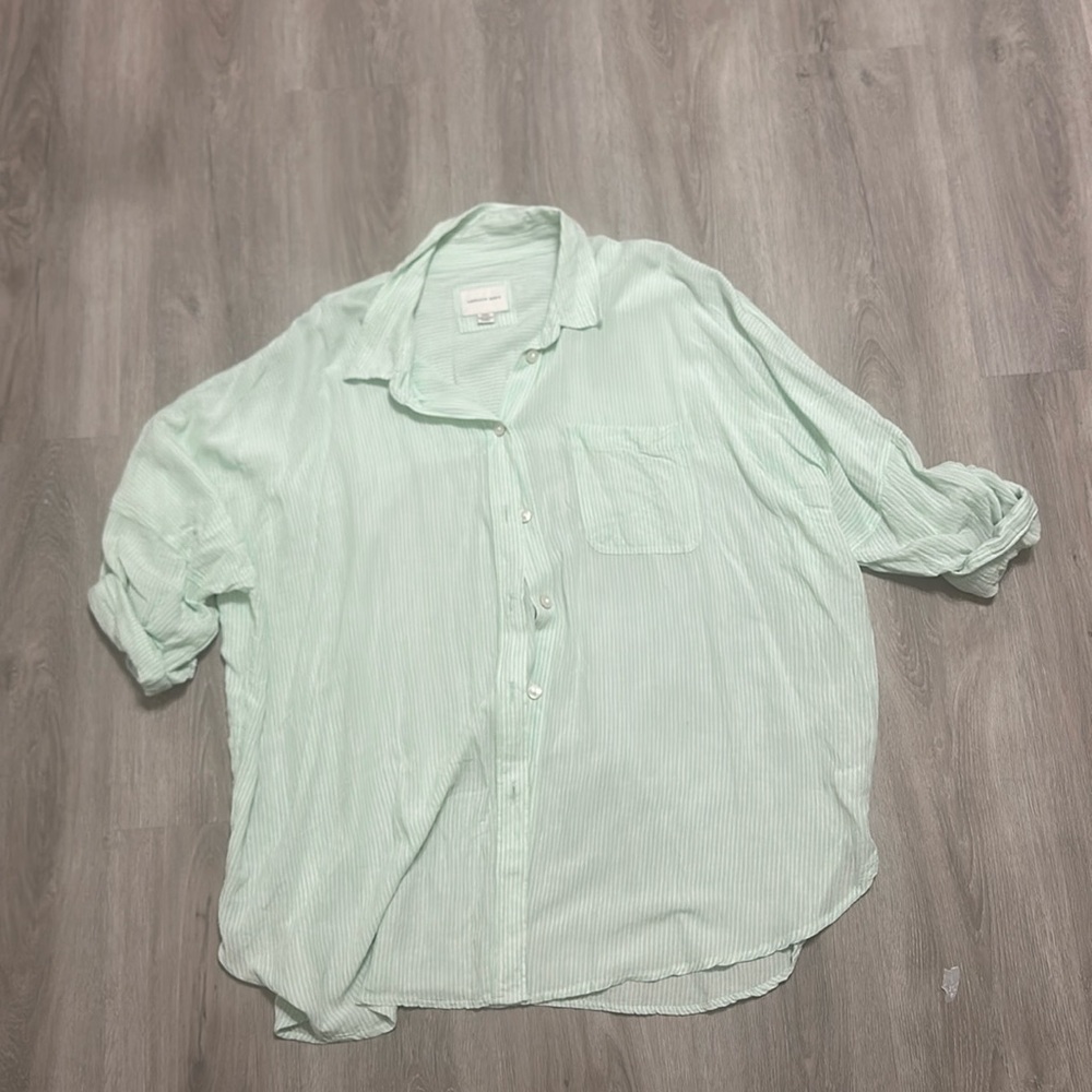 Striped American eagle button down.